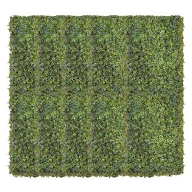 Imagem de 10x Placa Jardim Vertical Trevo Samambaia (60x40) Verde SMO