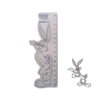 Imagem de Régua Madeira Looney Tunes 15 Cm  LEO & LEO Personalizada