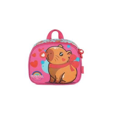 Imagem de Lancheira Térmica Capivara/Glitter Up4you 021678 Cor:Rosa, Rosa