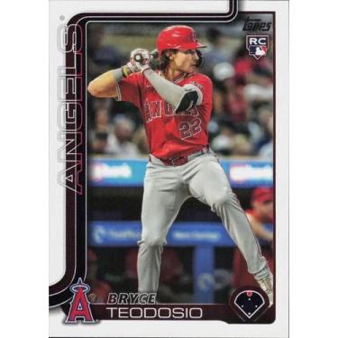 Imagem de Carta colecionável Bryce Teodosio Rookie 2025 Topps Series 2 - Marca P