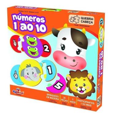 Conjunto de Quebra-Cabeças Educativos - Explorando os Números - Toyster