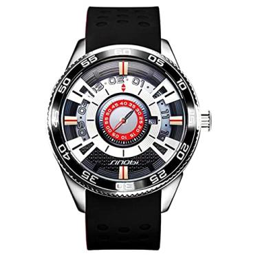 Imagem de Relógio Masculino Sinobi Relógio de Pulso Criativo de Silicone Moda Casual À Prova D'agua (C3)
