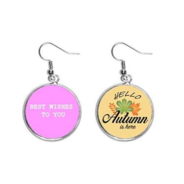 Imagem de Bestwishes Art Deco Presente Fashion Ear Pendente Folha Outono Brinco Joias