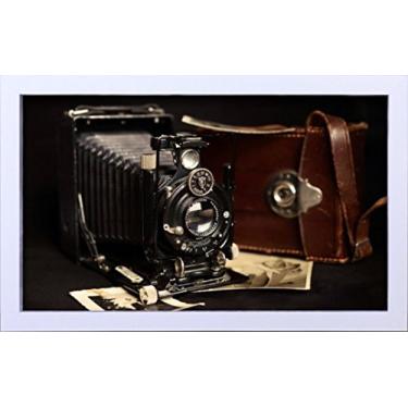 Imagem de Quadro Decorativo Maquina Fotográfica Antiga Decore Pronto Multicor 54x34 cm