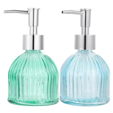 Imagem de LIFKOME 2 Unidades Garrafa de para as mãos colorida frascos de shampoo de viagem shampoo de vidro dispensador de sabonete garrafa dispensadora de bomba Tipo push