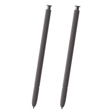 Imagem de Pacote com 2 canetas S24 Ultra S (sensor de pressão 4096) de substituição para caneta Samsung Galaxy S24 Ultra Stylus, versão dos EUA, EJ-PS928BYEGUS, sem Bluetooth (cinza escuro)