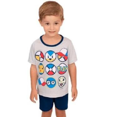 Imagem de Pijama Infantil Masculino Pokebolas Izitex-Masculino