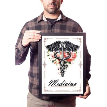 Imagem de Quadro Arte Símbolo Medicina Saúde Enfermagem Decoração - Fanarte