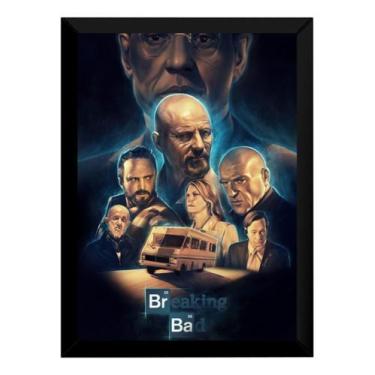 Imagem de Quadro Decorativo Breaking Bad Arte Poster Com Moldura - Fanarte