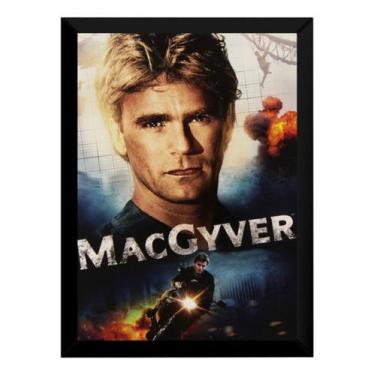 Imagem de Quadro Decorativo Macgyver Profissao Perigo Poster Moldurado - Fanarte