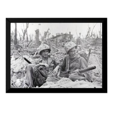 Imagem de Quadro Foto Soldados Segunda Guerra Mundial História - Fanarte