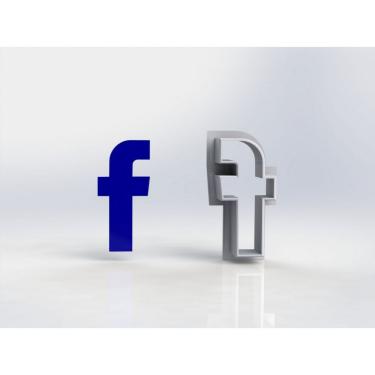 Imagem de Cortador Redes Sociais - Facebook Tamanho 8 Cm