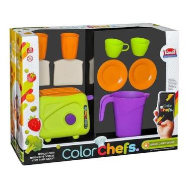 Imagem de Torradeira Para Cozinha Infantil Color Chefs Com Acessórios - Usual Br