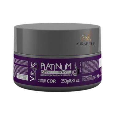 Imagem de Máscara Capilar Matizadora Platinum 250g elimina reflexo amarelados dos fios loiros