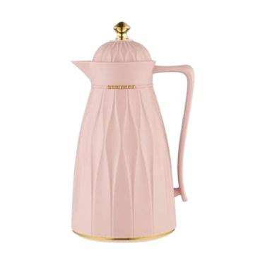 Imagem de Garrafa Térmica de Café - Rosa e Dourada 1L