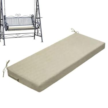 Imagem de Almofada de banco de pátio | Almofada de balanço ao ar livre à prova d'água - Almofada de balanço antiderrapante, almofada de sofá resistente ao desbotamento, substituição de espreguiçadeira para sofá
