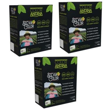 Imagem de Adoçante Stevia Sachê | Color Andina | Com 50 sachês de 800mg – 3 caixas