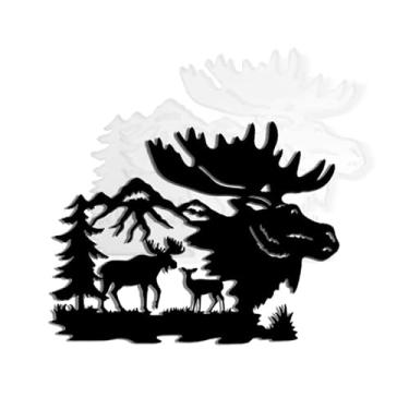 Imagem de Molde de silicone de resina para decoração de parede de veado, molde de fundição de epóxi com cabeça de alce para artesanato faça você mesmo, decoração de arte de festa de porta