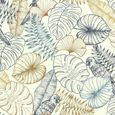 Imagem de Papel De Parede Sejours Et Chambres Tropical 51193401 - Rolo 10m X 0,53m