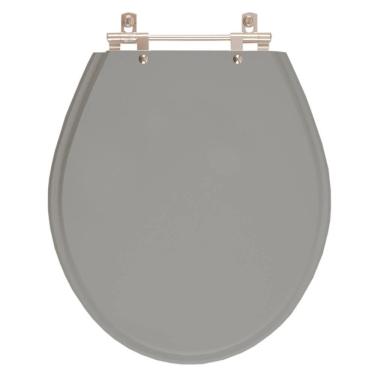 Imagem de Assento Sanitario Poliester Ravena Cinza Vip Para Vaso Deca