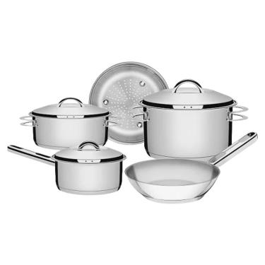 Imagem de Jogo De Panelas Aço Inox 5 Pçs Solar Tramontina