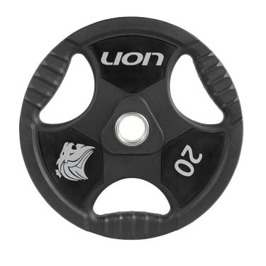 Imagem de Anilha 20 Kg Musculação Em Aço E Borracha Vulcanizada Lion