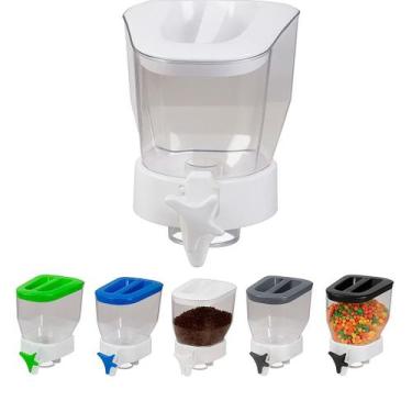 Imagem de Dispenser de Parede para Cereais Grãos e Ração com Dosador e Tampa 1,4