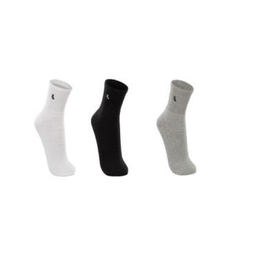 Imagem de Kit 3 Pares Meia Lupo Cano Médio Masculina Atacado Original, Mescla, G