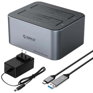 Imagem de Dock Station Orico Sata 2,5 3,5 Clone Usb 3.2 Usb C 5gbps