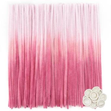 Imagem de Limpadores de cachimbo TOAOB Gradient Pink Chenille Stems 30 cm 100 un
