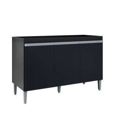 Imagem de Balcão Gabinete de Cozinha 3 Portas 120cm Manu Sem Tampo - Bella Móvei