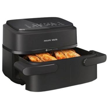 Imagem de Air Fryer Digital Duplo Cesto Philips Walita 7,1L 110V NA150, Preto, 1
