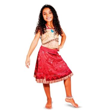 Imagem de Fantasia Moana 2 com Colar Tamanho M- Nova Brink