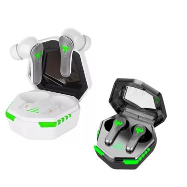 Imagem de Fones de Ouvido Sem Fio Bluetooth Gamer com Microfone Embutido TWS IPX5 Intra Auricular Com Cancelamento de Ruido