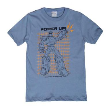 Imagem de Camiseta Infantil Rechsul Power Up Azul