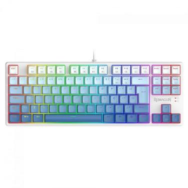 Imagem de TECLADO GAMER REDRAGON DAKSA BRANCO E AZUL RGB COM SWITCH MARROM MODELO K576GB-RGB (PT-BROWN)