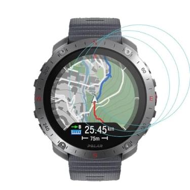 Imagem de Xinhewong Pacote com 3 protetores de tela compatíveis com Polar Grit X2 Pro, vidro temperado, compatível com smartwatch Polar Grit X2 Pro [dureza 2,5D 9H] [antiarranhões]