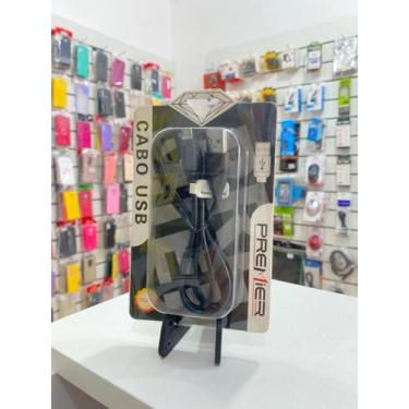 Imagem de Cabo Celular Carregador Micro Usb V8 Dados 2.0 Turbo 1 Metro - Premier