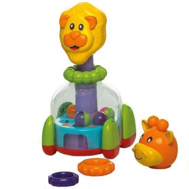 Imagem de Brinquedo Pedagógico Baby Mix Tateti Leão ou Girafa com Acessórios