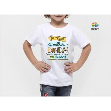Imagem de Camiseta Infantil Eu Tenho a Melhor Dinda Est. Menino  - MADRINHA  Zlp