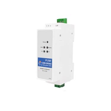 Imagem de YAKZALAX Rail DIN RS485 para Ethernet Conversor RS485 para TCP/IP Módulo de servidor Modbus Gateway Transmissão de rede USR-DR302
