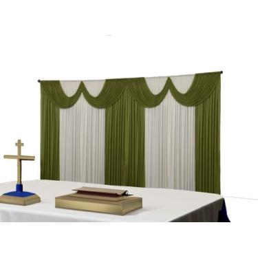 Imagem de Cortina Paris Malha Igreja Festas Eventos 8 metros - Dennis Confecções