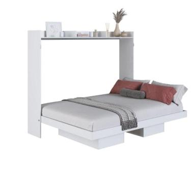 Imagem de Cama Casal Articulavel Horizontal 140 Hanover Branco - Art in Móveis