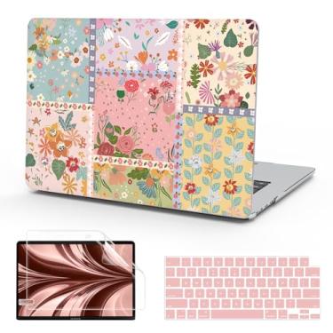 Imagem de B BELK Capa compatível com MacBook Air de 13 polegadas 2025 2024 2023 2022 M4 M3 M2 A3240 A3113 A2681, capa rígida de plástico + capa de teclado + protetor de tela para MacBook Air de 13,6 polegadas