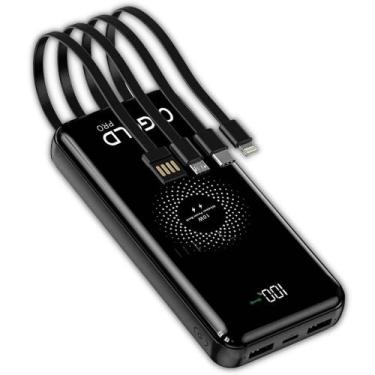 Imagem de Carregador Portátil Power Bank 20000 Mah Indução Ios Android universal