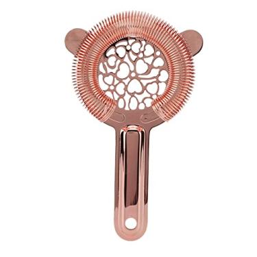 Imagem de Filtro de coquetel Filtro de aço inoxidável Profissional Filtro de barender (Ouro rosa)