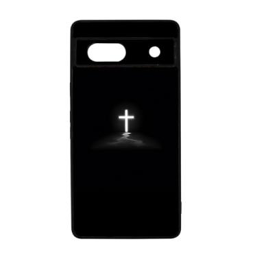 Imagem de qizjio Capa de telefone cruzada à prova de choque protetora Jesus Cristão para Google Pixel 7A
