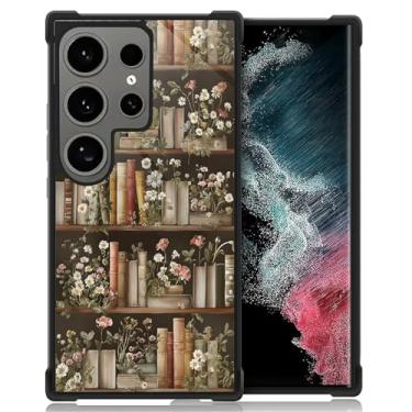 Imagem de DAIZAG Capa para Samsung Galaxy S24 Ultra, capa protetora antiderrapante com absorção de choque de quatro cantos para meninas e meninos - estante floral para amantes de plantas