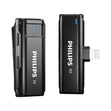 Imagem de Microfone Lavalier Sem Fio 2.4G Mini Portátil À Prova De Vento Para iP