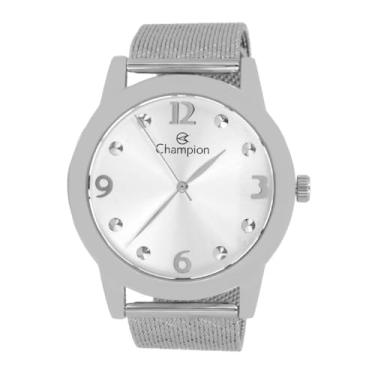 Imagem de Relogio Feminino Champion Aço Inoxidavel Prata Mostrador Branco Resistente a Agua 1 Ano de Garantia CN21247Q